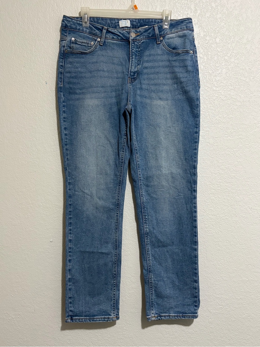 Women's Blue Straight-Leg Jeans
